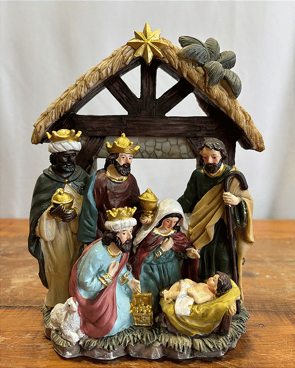 RESINA NATAL SAGRADA FAMILIA 20,5cm