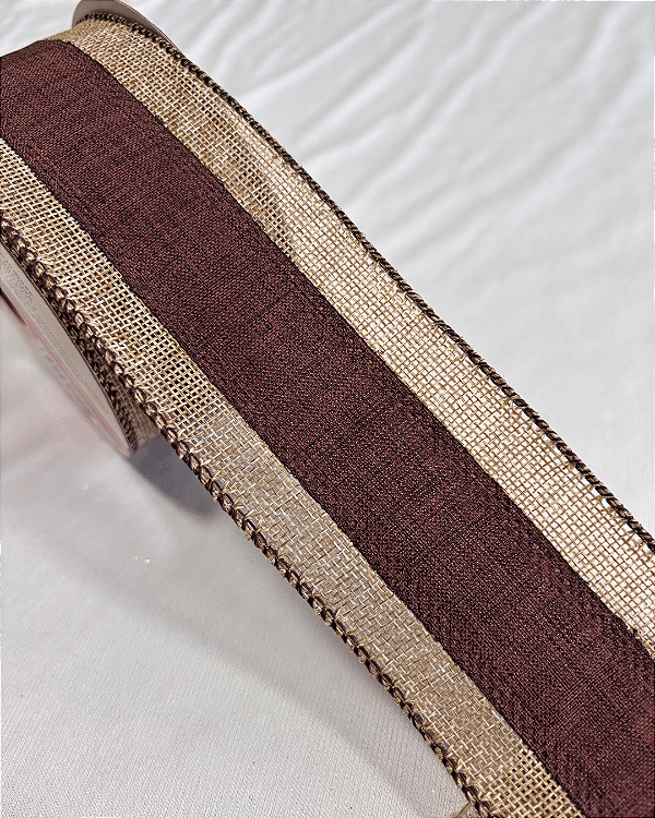 FITA ARAMADA MARROM/JUTA 6,3CM X 9,14M
