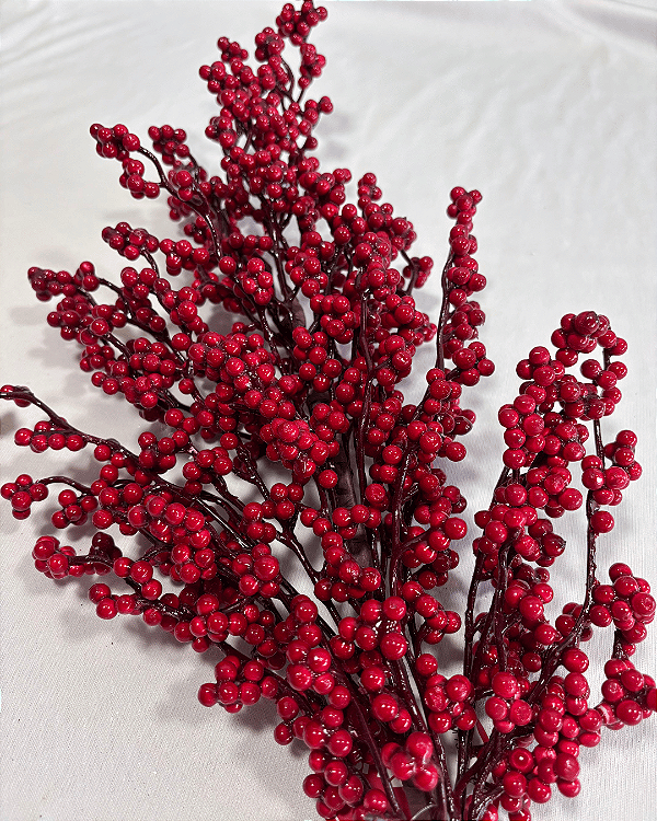 DEC GALHOS GRANDE/FRUTAS VERMELHO 73CM