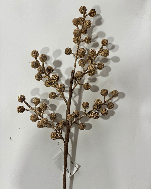 GALHO DECORATIVO DOURADO MATTE 45CM