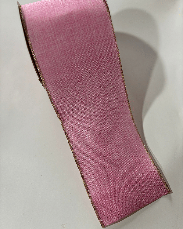 FITA JUTA ROSA ROSA 10CM X 9,14M