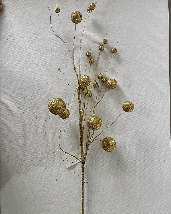 GALHO NATAL DOURADO  96CM