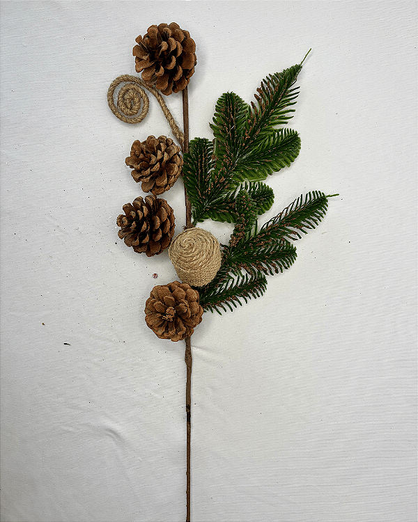 GALHO C/PINHA MARROM 60cm