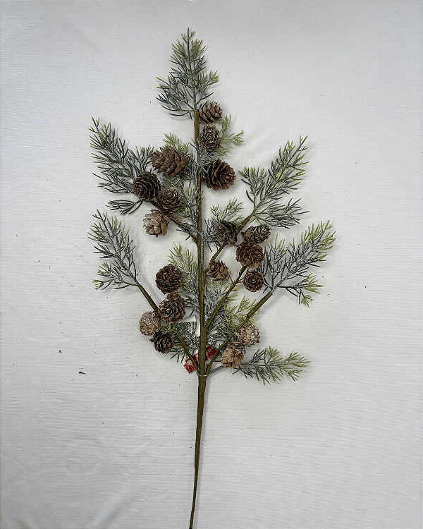 GALHO NATAL COM PINHA 67cm