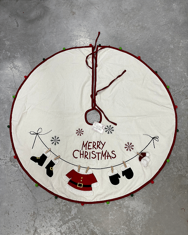 SAIA P/ARVORE BRANCO/VERMELHO 100cm