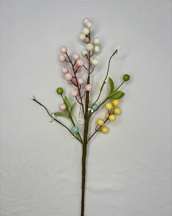 GALHO PASCOA OVINHOS COLORIDO 40cm