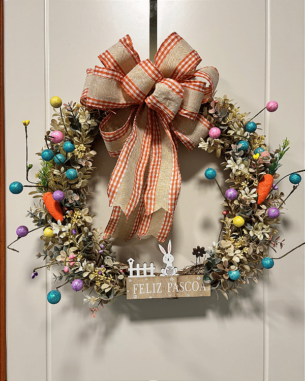 GUIRLANDA PASCOA COLORIDA 40CM