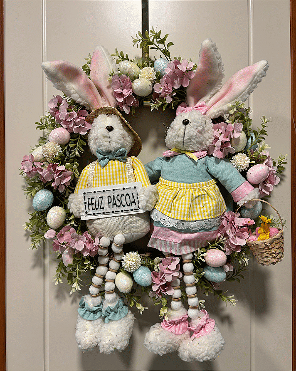 GUIRLANDA PASCOA CANDY FELIZ PASCOA 45 CM
