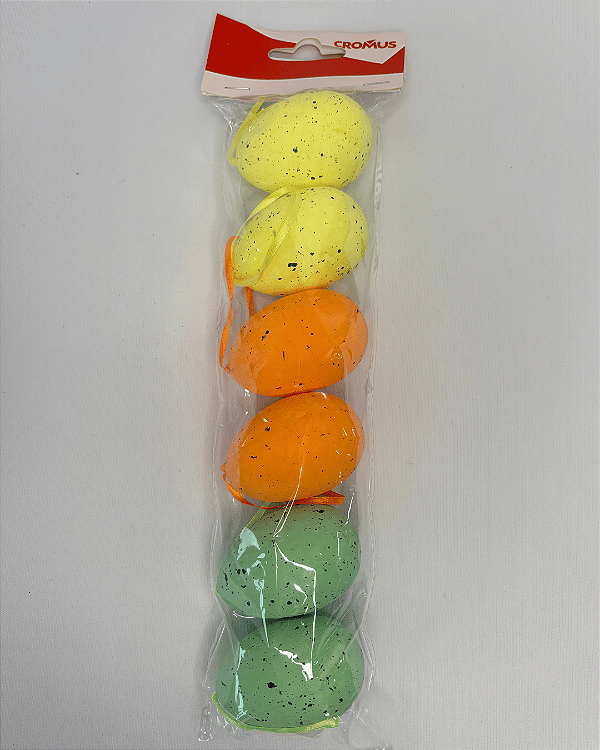 OVOS DE PASCOA DECORATIVOS AMA/LJA/VRD (MINI OVOS) JG C/6