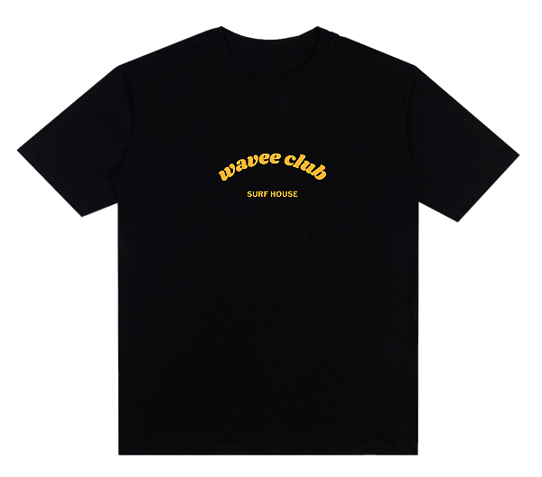 Wavee club T-shirt preta