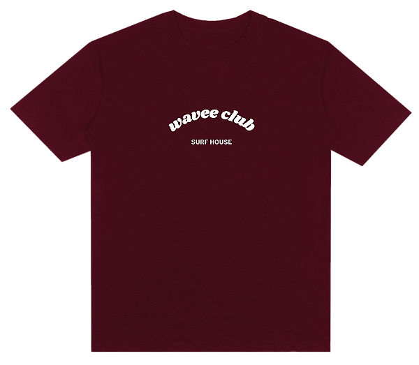 Wavee club T-shirt bordeaux