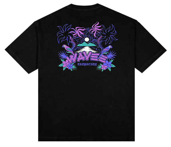 Tropicaos T-shirt preta