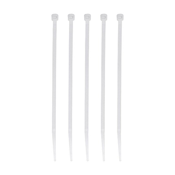 Abraçadeira Nylon Branca 2,5mm x 100mm x 100 Unidades Kala