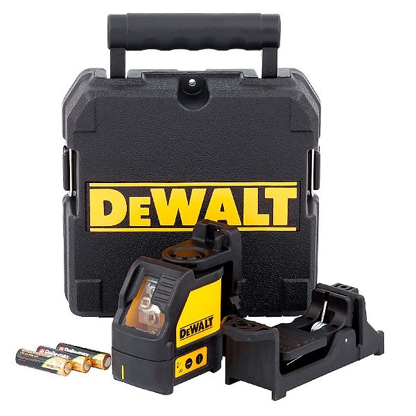 Nível a Laser 15 Metros Auto Nivelador Linha Cruzada Vermelha com Maleta Dewalt DW088K