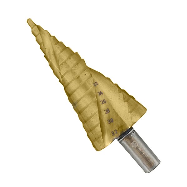 Broca Escalonada Hss Titânio 4mm a 32mm Lotus 2808