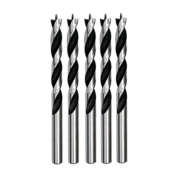 Kit de Brocas Red Line Hss 3 Pontas para Madeira 6mm Wurth 5 unidades