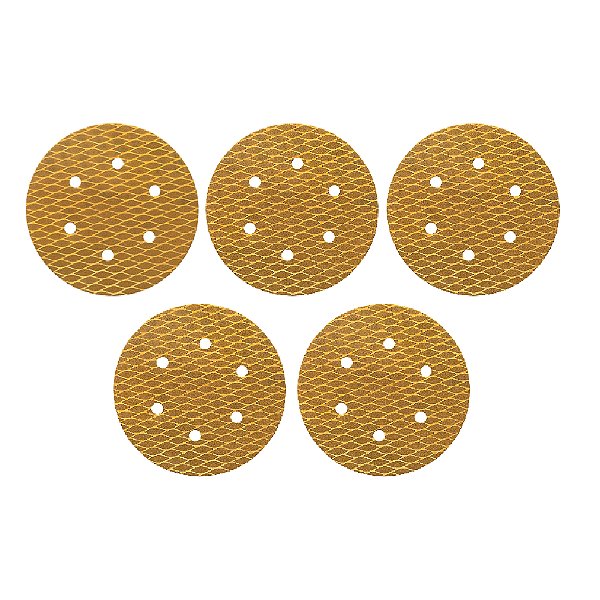 Discos de Lixa com Velcro 6" 150mm 6 Furos Grão 220 com 5 Peças Atlas AT515/220