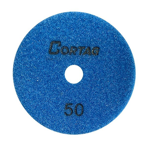 Disco de Lixa Diamantada com Velcro Polimento Brilho D’água G50 100mm Cortag 62145