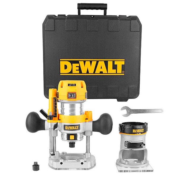 Tupia de Coluna Portátil com Base Removível 2 Pinças 1/4" e 8mm 900W 127V Dewalt DWP611PK-BR