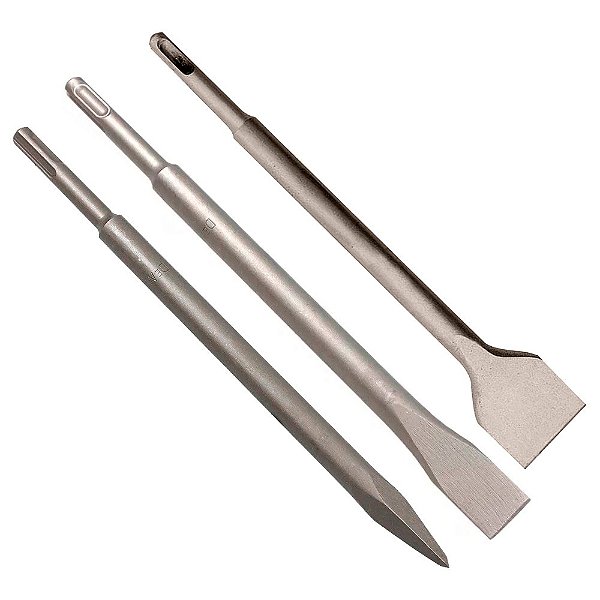 Kit Talhadeira e Ponteira Sds Plus para Martelete 3 Peças DeWalt