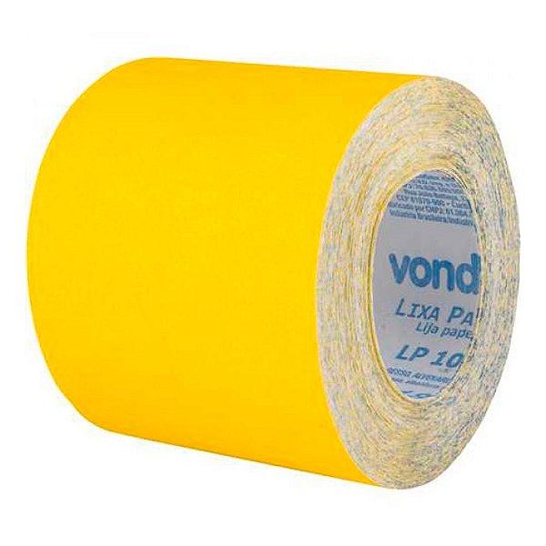Rolo de Lixa Costado de Papel Grão 220 x 120mm x 25 Metros Vonder LP 100