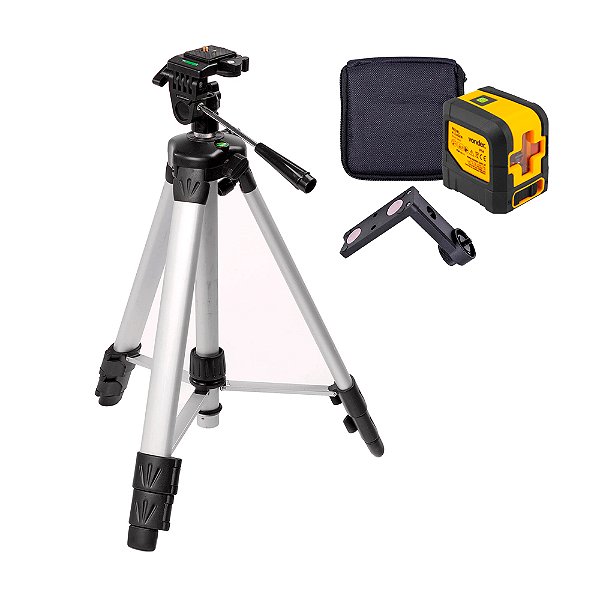 Kit Nível a Laser Luz Verde 20 Metros Vonder NLV020 + Tripé Telescópico 1,24cm Stanley