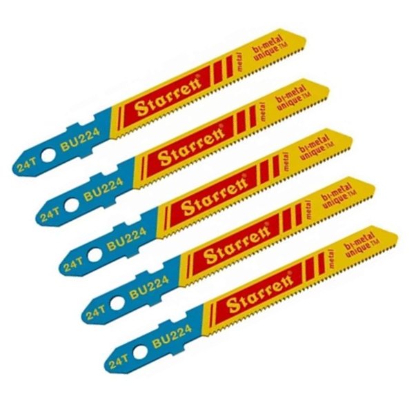 Lâmina de Serra Tico-Tico para Metal BU224 50mm Starrett 5 Peças