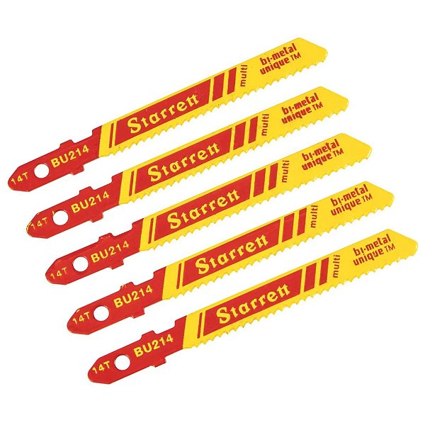 Lâmina de Serra Tico-Tico Bi-Metal Multi BU214 50mm Starrett 5 Peças