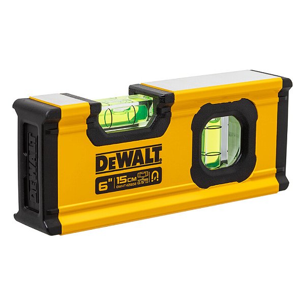 Nível de Alumínio com Base Magnética 6'' 15cm Dewalt DWHT42802