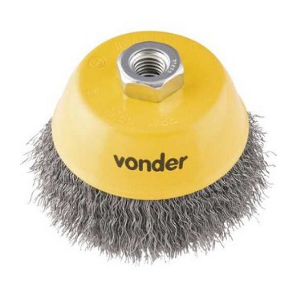 Escova de Aço Copo Ondulada 6" Vonder