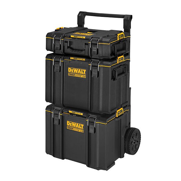 Kit Caixas Organizadora de Ferramentas com Rodas 3 Peças Toughsystem 2.0 DeWalt