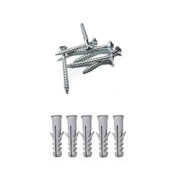 Parafuso 3,0 x 40mm + Bucha 6mm Pacote com 100 Unidades Lotus 2625