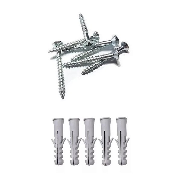 Parafuso 3,5 x 50mm + Bucha 8mm Pacote com 100 Unidades Lotus 2626
