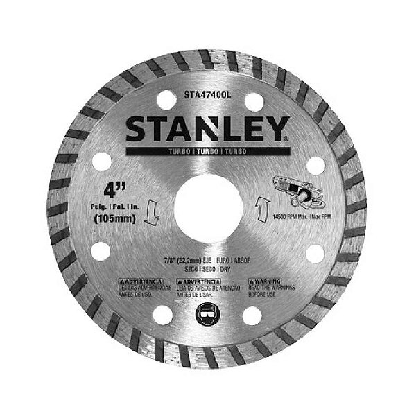 Disco Diamantado Turbo 4'' para Serra Mármore Stanley STA47400B