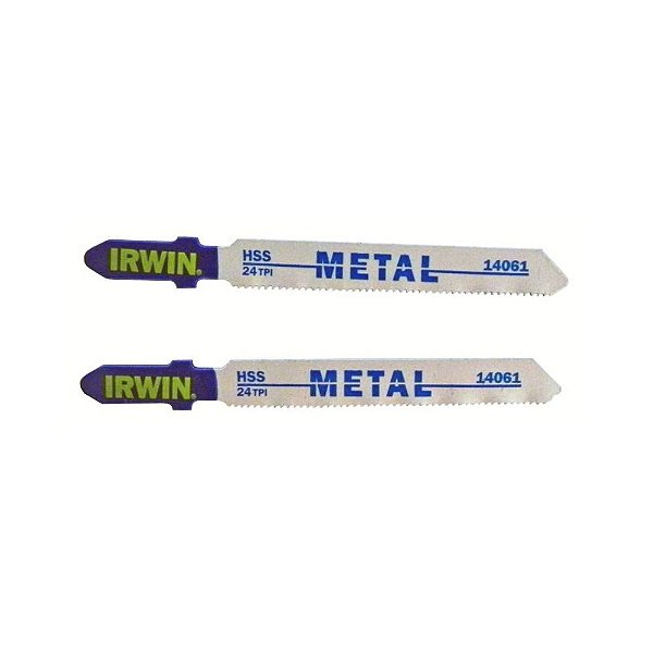 Lâmina de Serra Tico-Tico para Metais Encaixe T 24 Tpi x 75mm 2 Peças Irwin IW14061