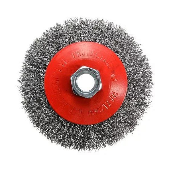 Escova Circular Cônica de Aço Ondulada 4'' M14 Lotus 2342