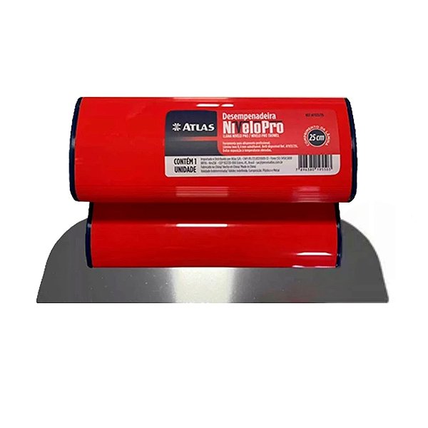 Desempenadeira de Inox para Massa Corrida 25cm Berox Atlas Nivelopro AT933/25