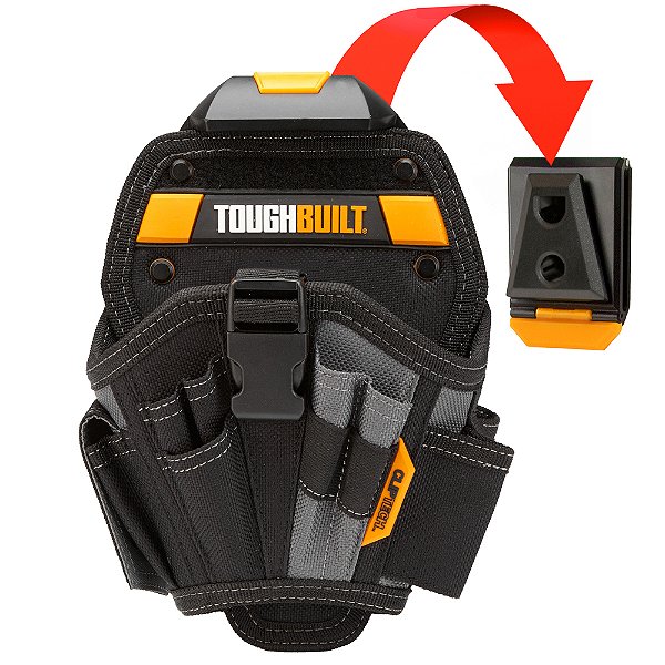 Bolsa Coldre para Parafusadeira Cliptech® com 13 Bolsos Toughbuilt TB-CT-20-L