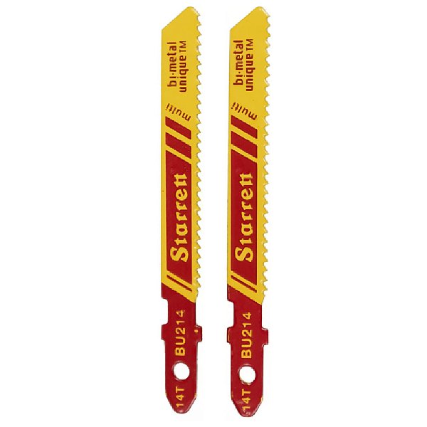Lâmina de Serra Tico-Tico Bi-Metal Multi BU214 14D x 50mm Starrett 2 Peças
