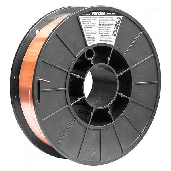 Arame de Solda Mig Sem Gás 0,8mm Carretel 5kg Vonder