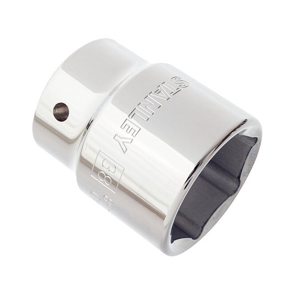 Soquete Sextavado 3/4'' 38mm Aço Cr-V Cromado Stanley 89-338