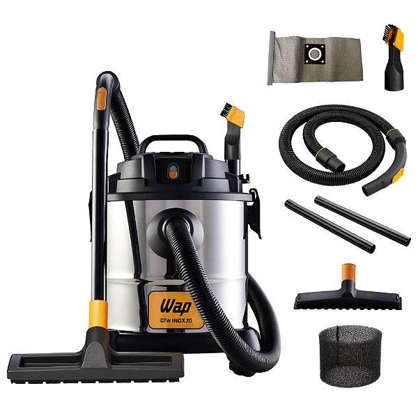 Aspirador de Pó e Água 1600W GTW Inox 20 Litros WAP