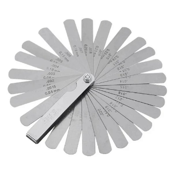 Calibrador Folga de Válvula 25 Lâminas 0,038 a 1mm Lotus 1888