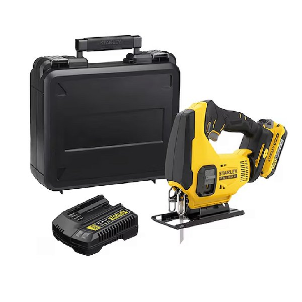 Serra Tico-Tico a Bateria 20V 2Ah Max* Carregador Bivolt e Maleta Stanley SCJ600D1K-BR