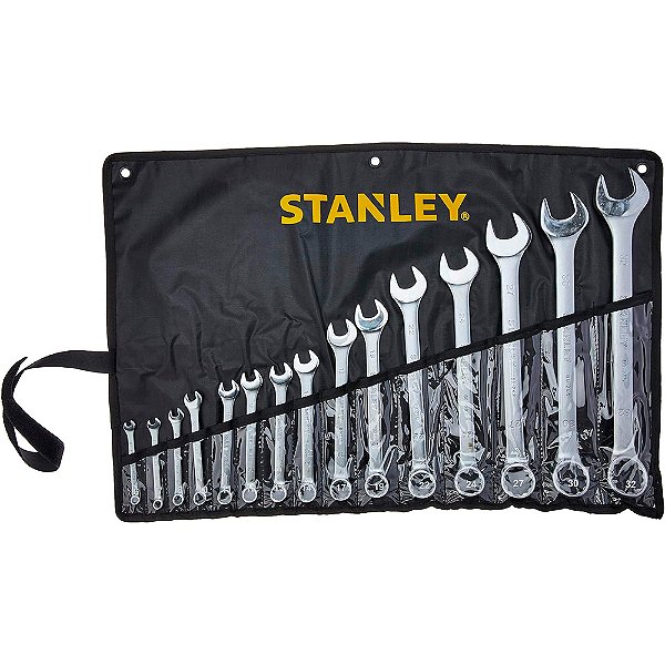 Jogo de Chaves Combinadas 15 Peças 6 a 32mm Stanley STMT80934-840