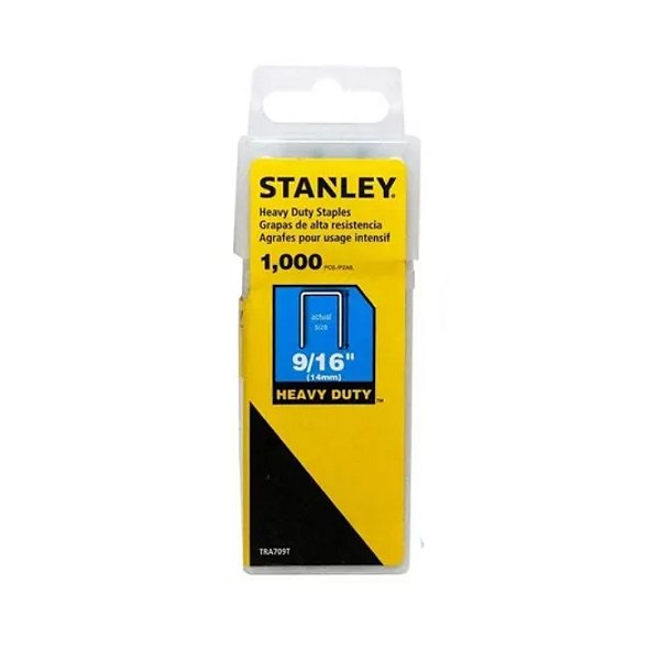Grampo para Grampeador TR150 TRE550 9/16" 14mm 1000 Unidades Stanley TRA709T