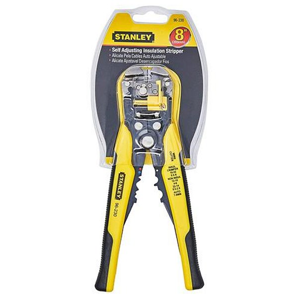 Alicate Automático Ajustável Desencapador e Crimpador de Fios 8'' 203mm Stanley 96-230