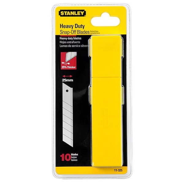 Lâmina de Reposição para Estilete 25mm 10 Peças Stanley 11-325T