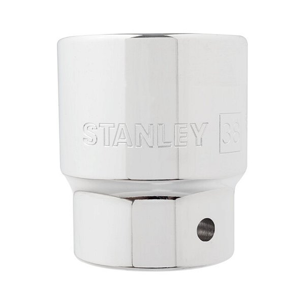 Soquete Sextavado 3/4'' 38mm Aço Cr-V Cromado Stanley 89-338
