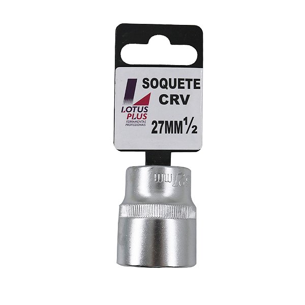 Soquete Estriado 1/2'' Cromo Vanádio 27mm Lotus 6797
